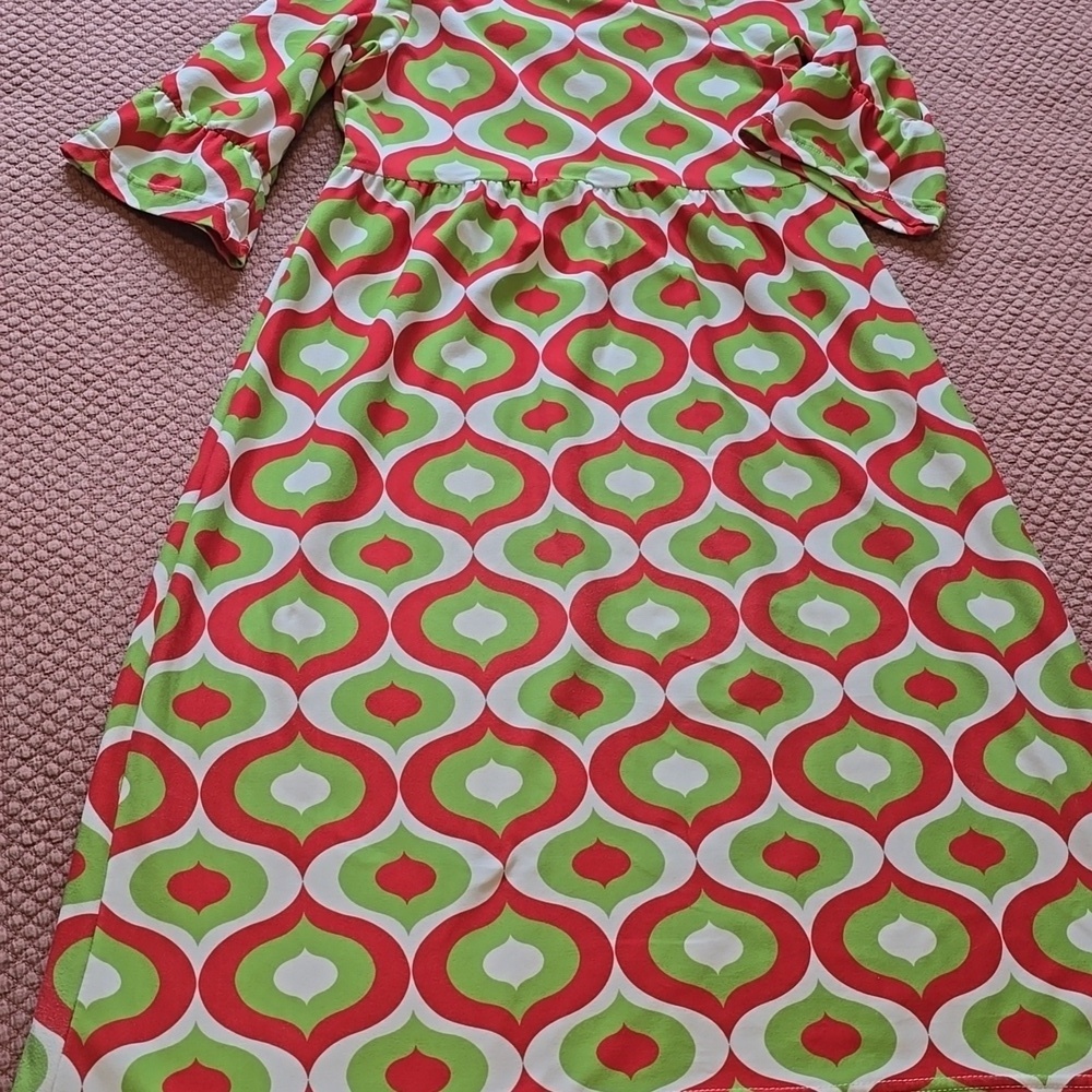 Lolly Wolly Doodle Vibrant Patterned Holiday Dress - Picture 10 of 16